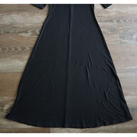 24seven Comfort Apparel Women's Sz Large Black Long Maxi Dress - Picture 9 of 10